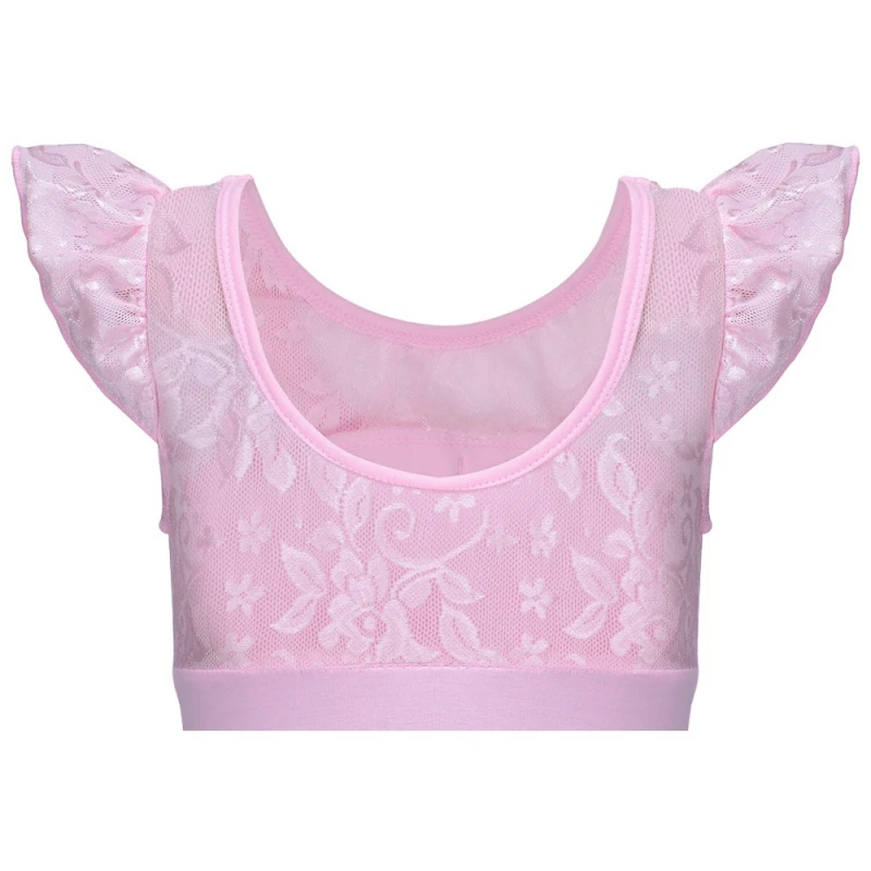 Черный балетный трианет для маленьких девочек трианеты трико зентай с короткими