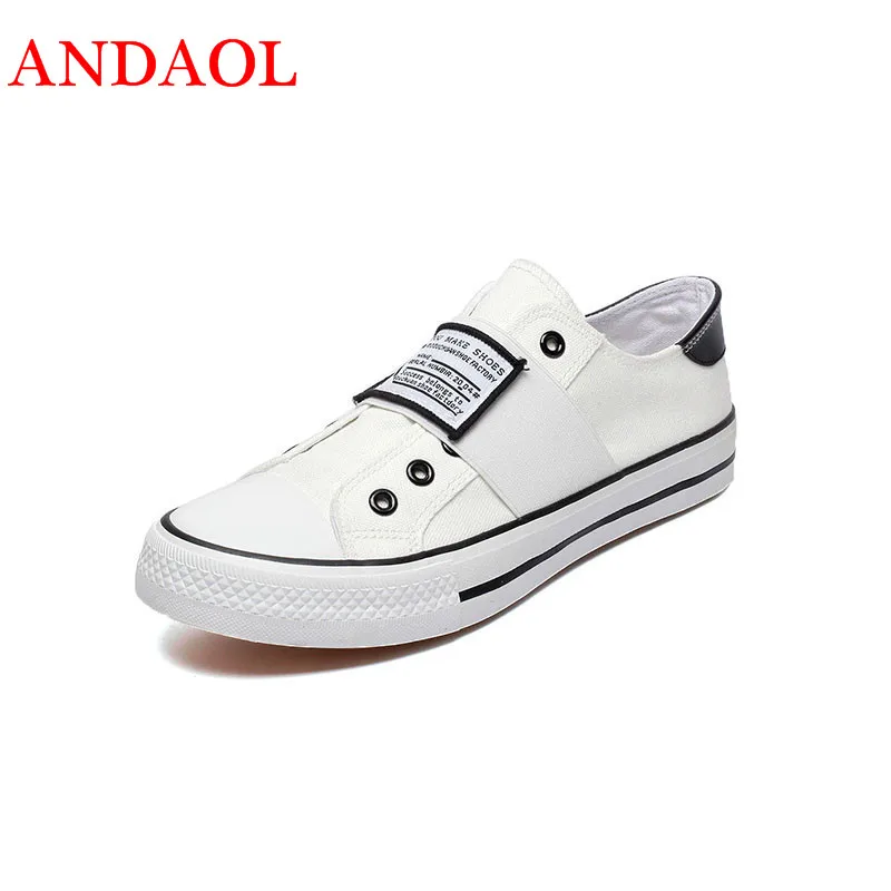 

ANDAOL Men's Casual Shoes Top Quality Non-slip Breathable Light Sneakers Tenis Feminino New Luxury Canvas Campus Trainers Shoes