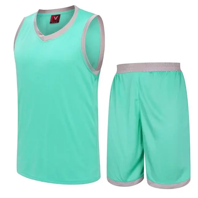 833 Light green Детский баскетбольный костюм из Джерси, Униформа, рубашки и шорты, спортивные часы для мальчика и девочки, тренировочный трикотажный футбольный комплект, детский футбольный костюм из Джерси на заказ - Цвет: 833 Light green