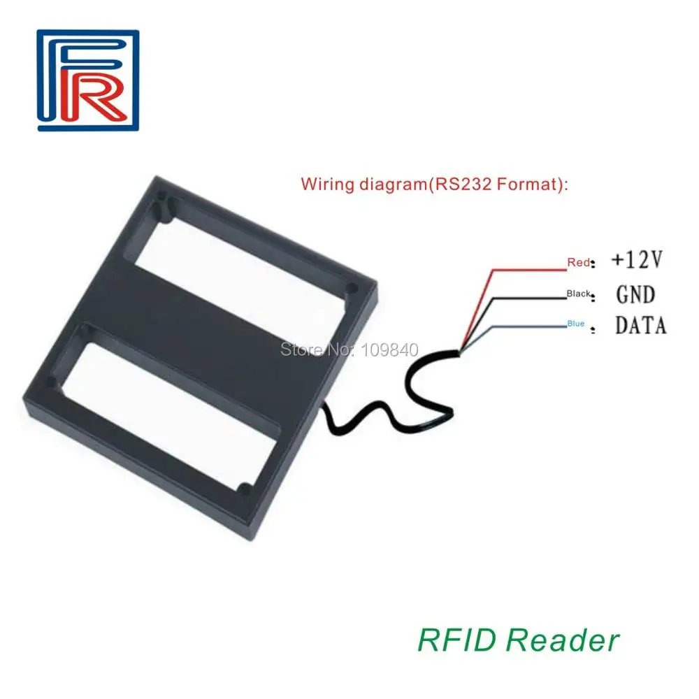 1set 125Khz 1M mid long distance range rfid reader with wiegand26 output use EM Card for car parking system | Безопасность и