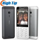 Разблокированный оригинальный мобильный телефон Nokia 230 с двумя SIM-картами, GSM, 2,8 дюйма, 2 МП, 360P, одноъядерный, Восстановленный