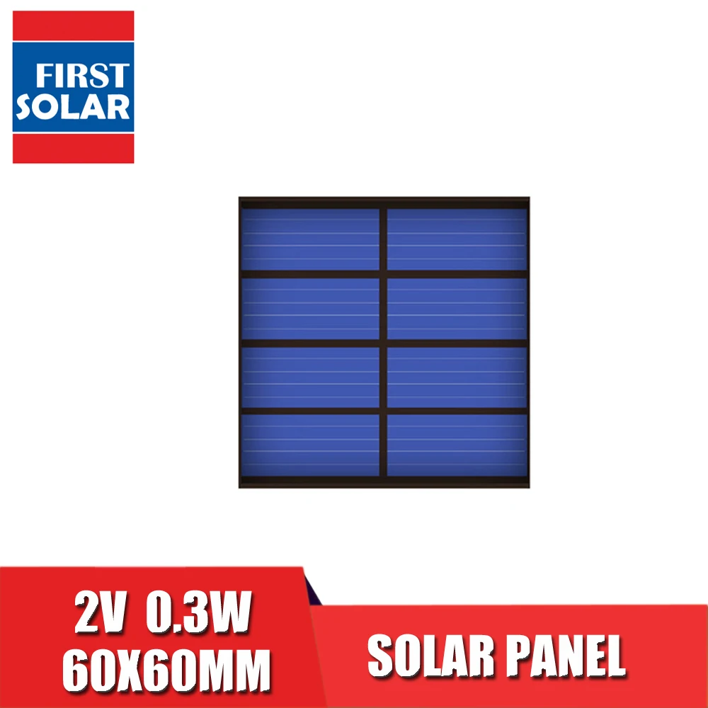 Постоянный ток 2 в 0 3 мА Вт стандартная фотопанель кремний DIY фотомодуль мини