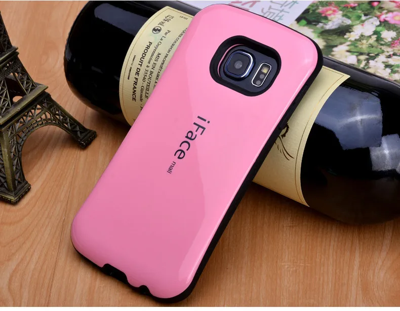 iFace Mall для samsung Galaxy s6 s7 s8 plus S9 plus чехол PC TPU задняя крышка Роскошный глянцевый пластиковый чехол s милый Fundas