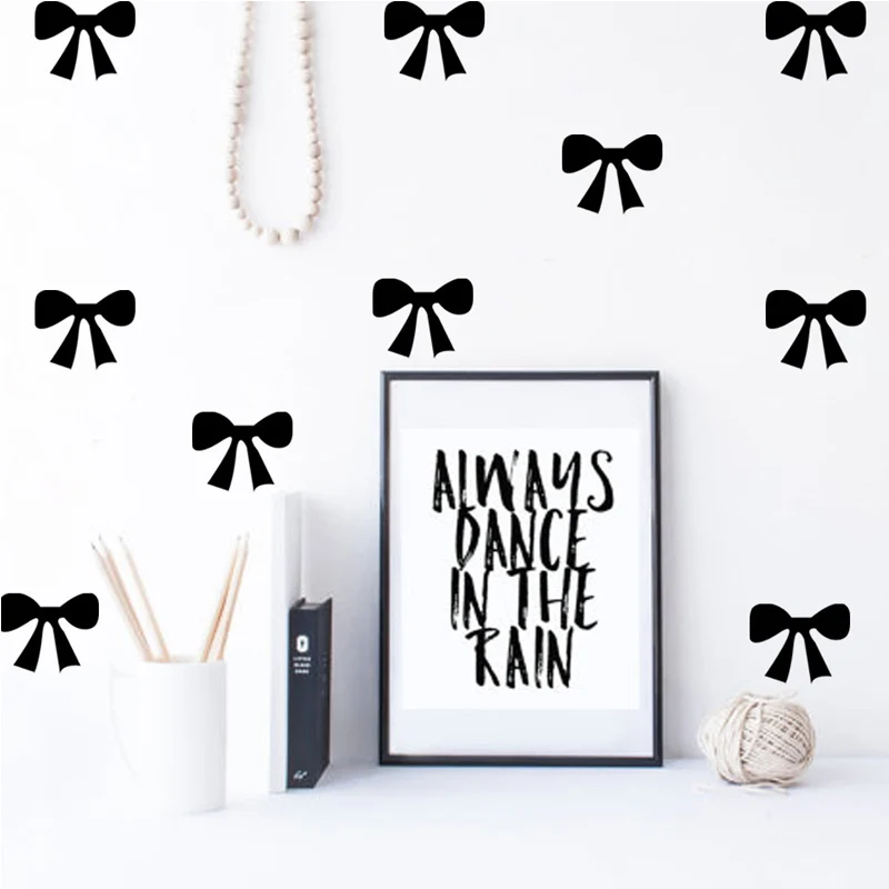 Декоративные наклейки с бантом для детской комнаты настенные детского сада дома