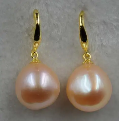 

Selling Jewelry>>>11-12mm Baroque natural color pearl dangle earring