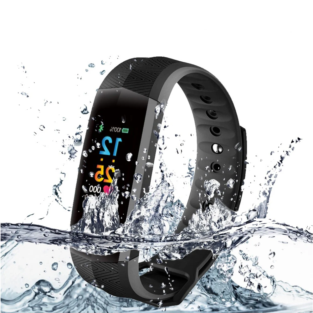 Lymoc Водонепроницаемый Фитнес браслет Bluetooth Спорт Браслет Смарт Часы Heart Rate трекер