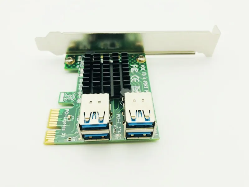 Newest PCI Express PCIE PCI-E Riser Card 1 to 4 usb 3.0 Multiplier Splitter Hub 1x 16x Adapter For Mining Miner Antminer BTC | Компьютеры