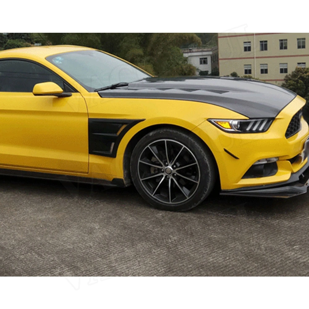 2 шт./компл. передний бампер из углеродного волокна для Ford Mustang Coupe 2015 2016 2017