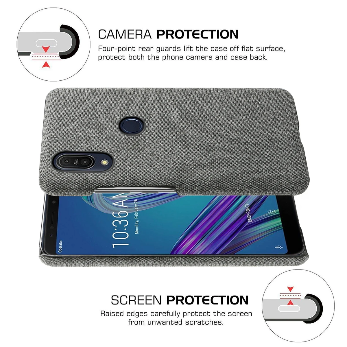 Для Asus Zenfone Max Pro M1 чехол ZB602KL ультра тонкий жесткий PC тканый матовый тканевый противоударный чехол Fundas ZB602KL чехол