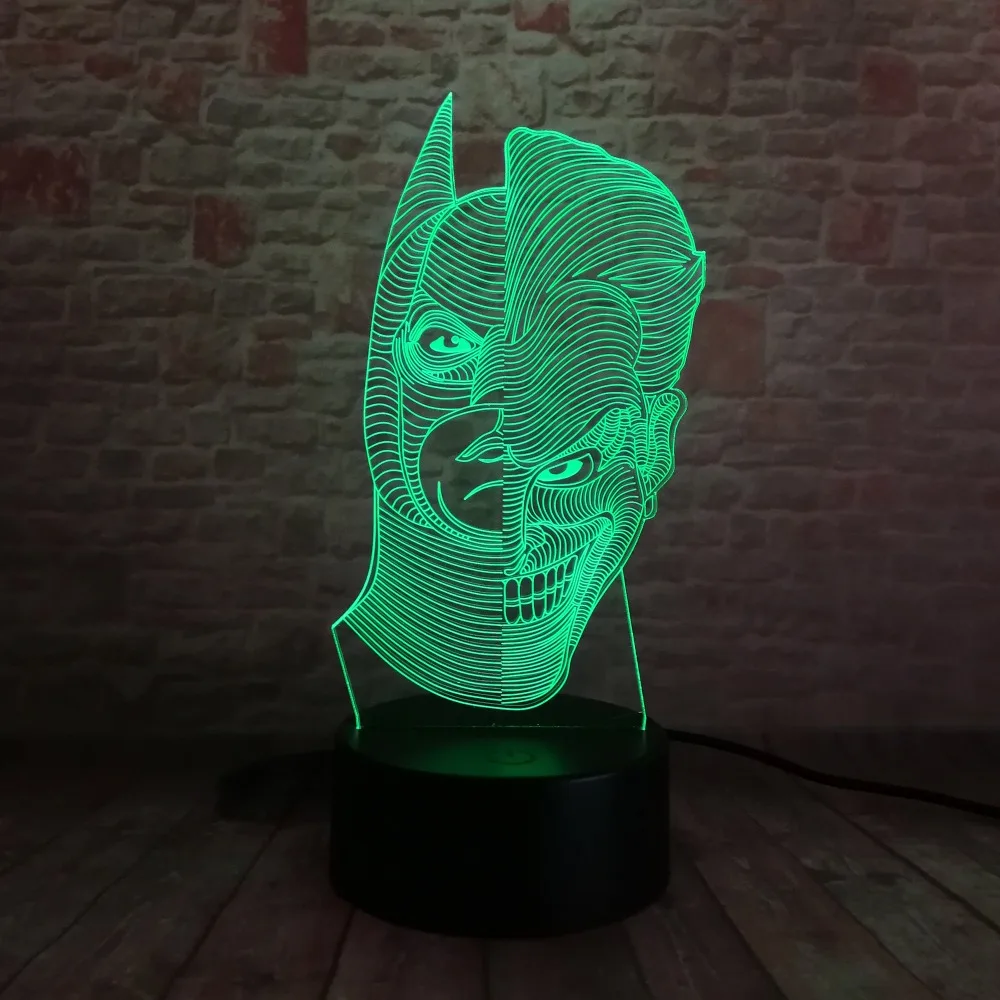 Фильмы о темном рыцете Бэтмене двусторонний Джокер экшн фигурка Лиги