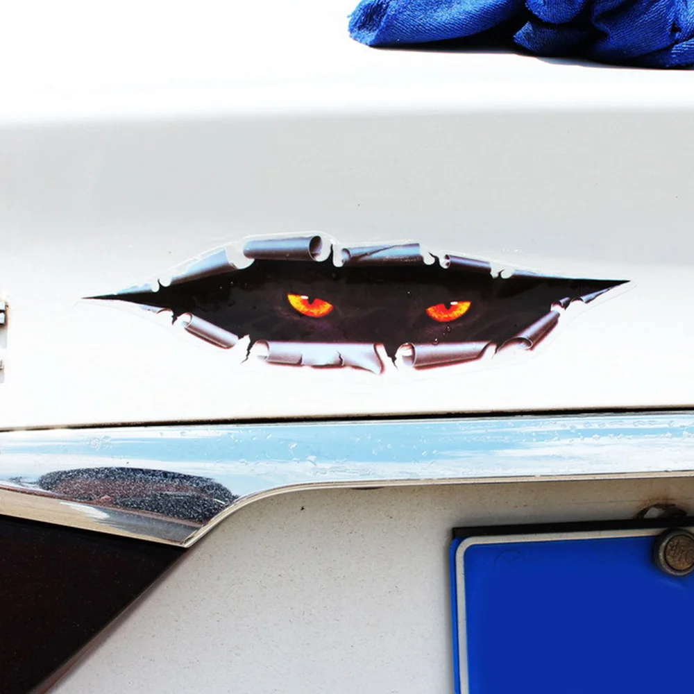 Забавные 3D Автомобильные наклейки креативные красивые глаза глаз монстр