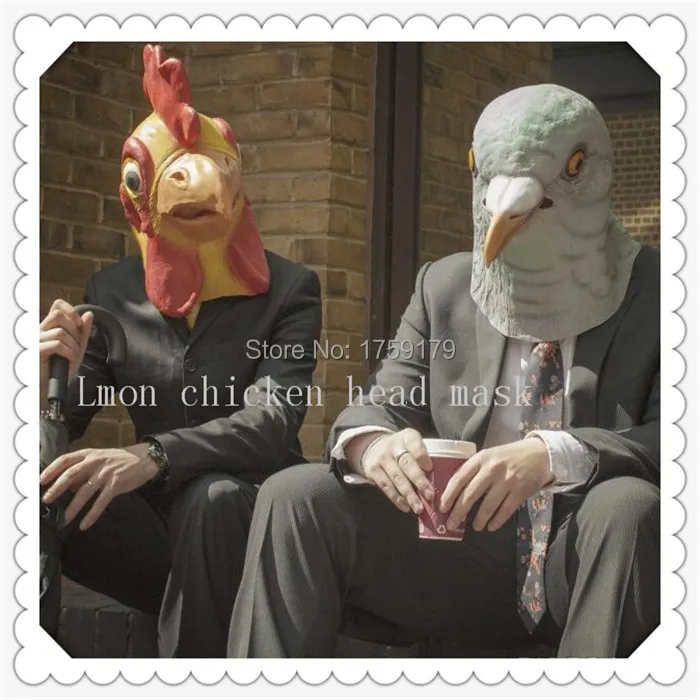 Top selling 2015 New Halloween Chicken Head Mask Animal Costume Prank Prop Theater Cosplay Novelty free shipping | Дом и сад