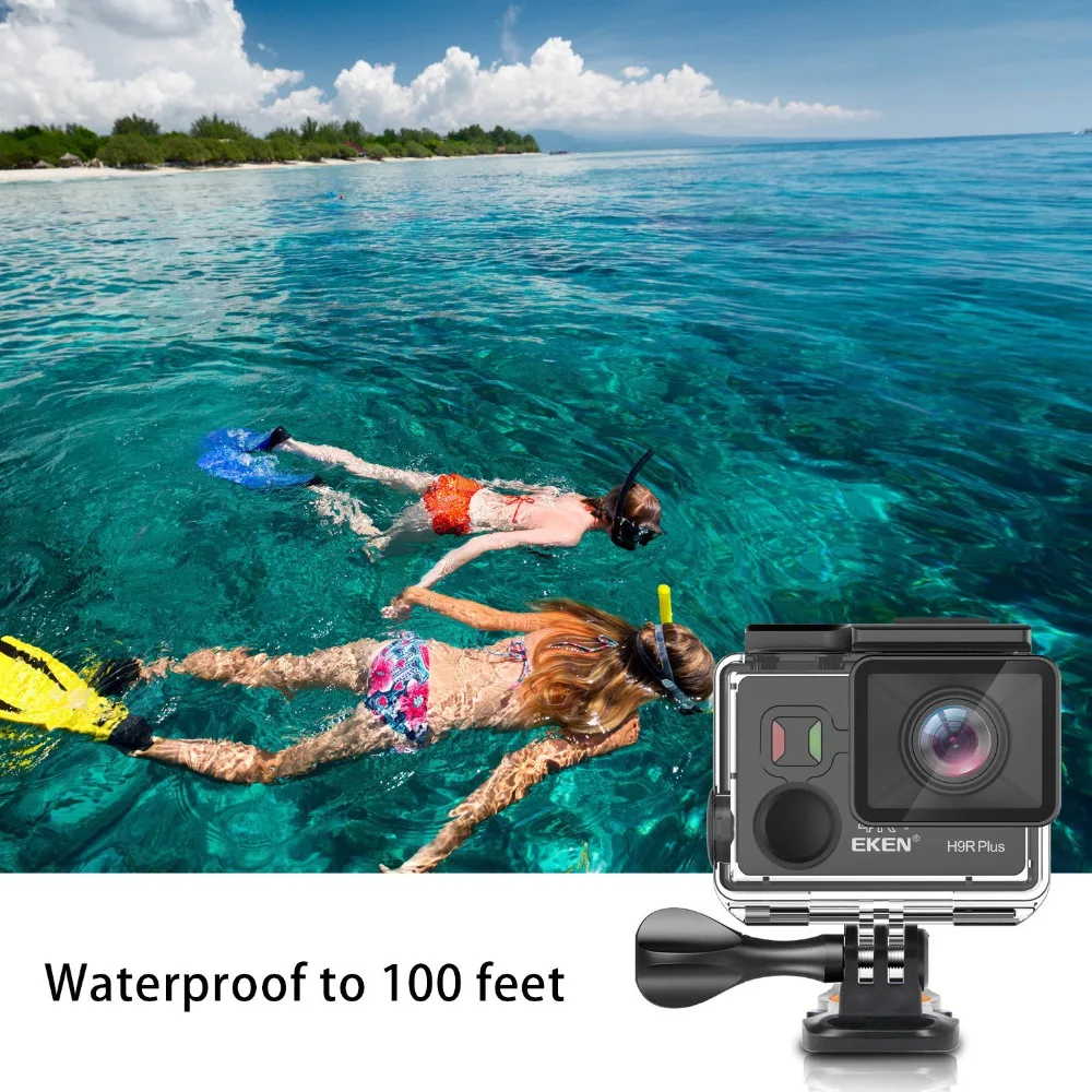 Оригинальная Экшн-камера eken H9 H9R Plus Wi-Fi Ambarella A12 Ultra HD Real 4K 30fps 14MP фото для Panasonic водонепроницаемая Спортивная камера