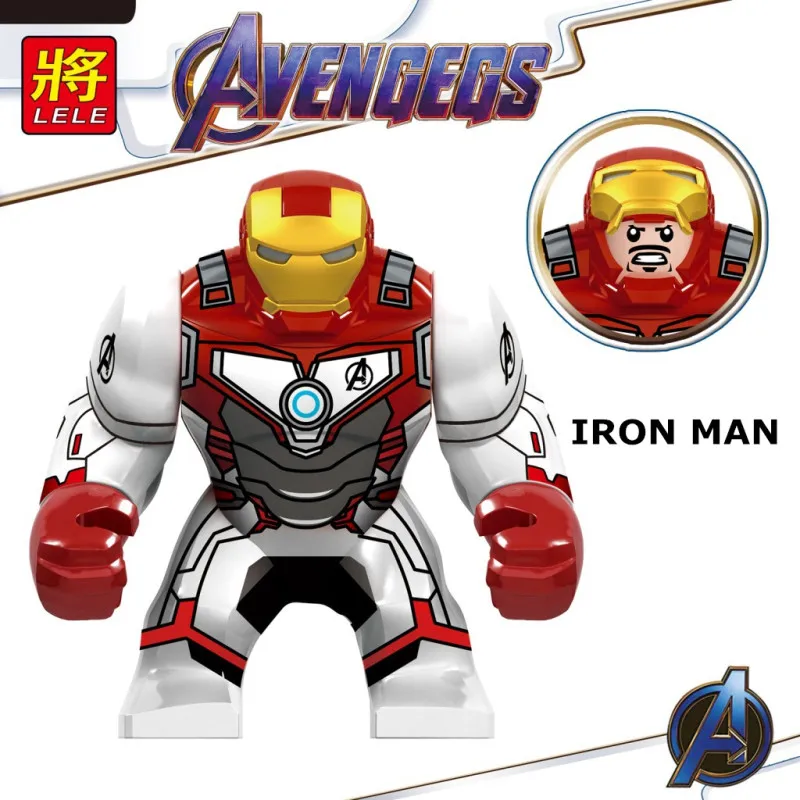 10Pcs/Lot Avengers 4 Endgame Super Heroes Action Figures Building Blocks Hulk Thor Iron man Marvel Spiderman Bricks Kids Toys | Игрушки и