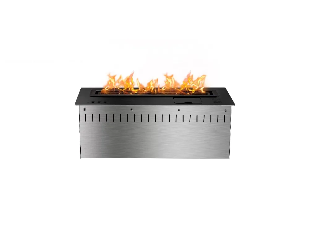 18 inch Long Remote control black or silver modern ethanol electric fire place |