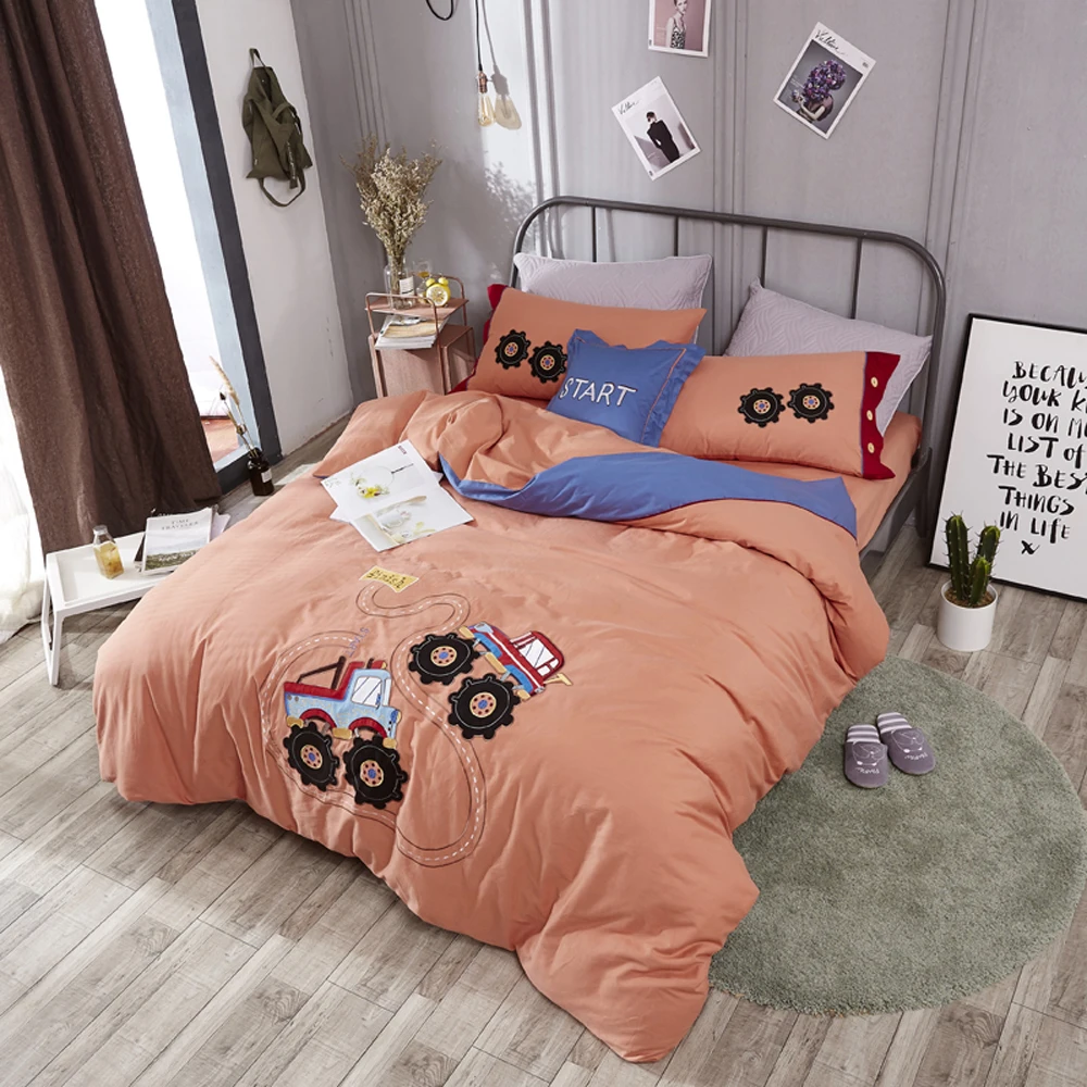 Балетные костюмы с вышивкой из мультфильма хлопок 4 шт. постельный комплект для