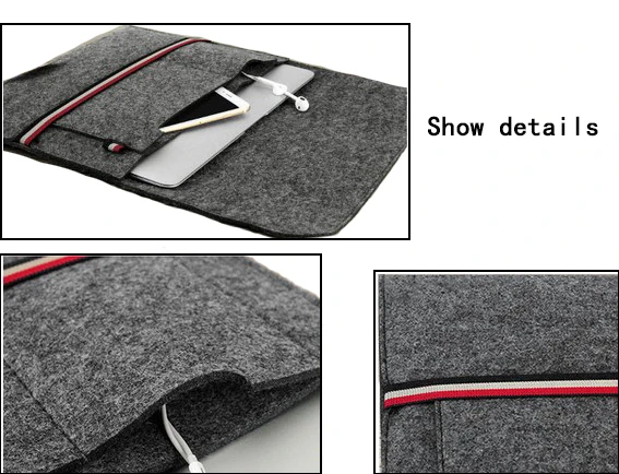 Тонкая шерстяная фетровая сумка для ноутбука Macbook air 13 чехол Pro retina 11 12 14 15 чехол s Xiaomi Air 12,5 13,3 15,6 чехол