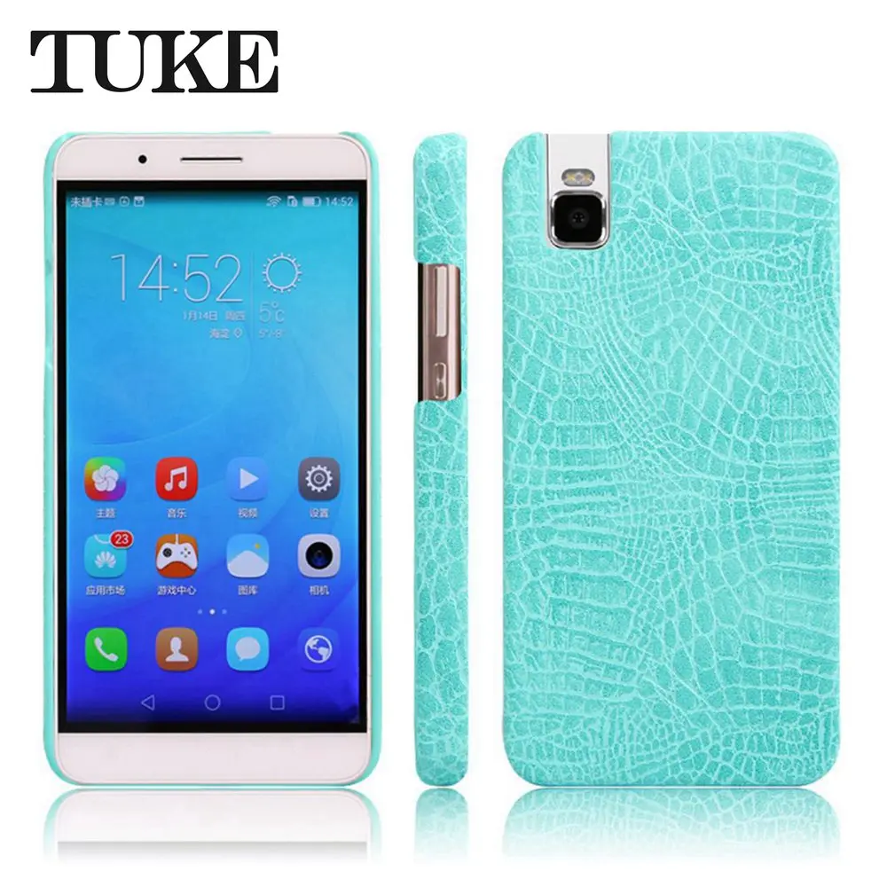 Чехол с крокодиловым узором TUKE для huawei Honor 7i, жесткая задняя крышка из поликарбоната для huawei Honor Shot X ShotX, кожаный Etui для huawei Honor7I