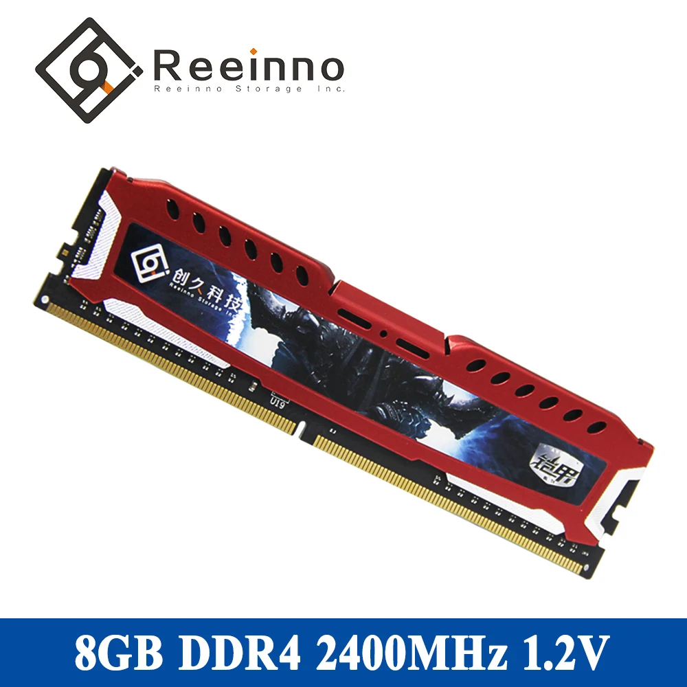 Reeinno DDR4 RAM настольная память 4 ГБ/8 ГБ/16 ГБ 2400 МГц 1 2 В CL = 17 39 PC4 19200 Тип интерфейса 288pin