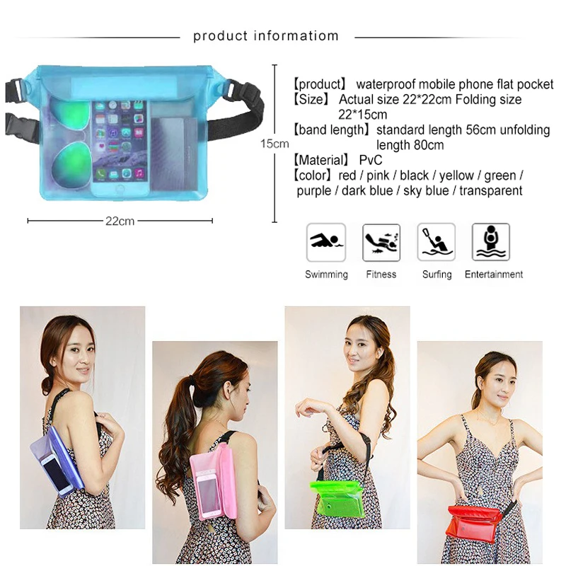 Водонепроницаемый дрейф дайвинг плавательный мешок подводный трехслойный