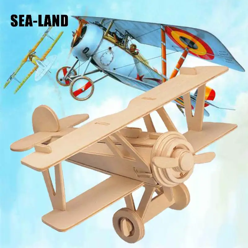 Игрушки для детей 3D пазл Деревянный Пазл сделай сам самолет Nieuport детские игрушки