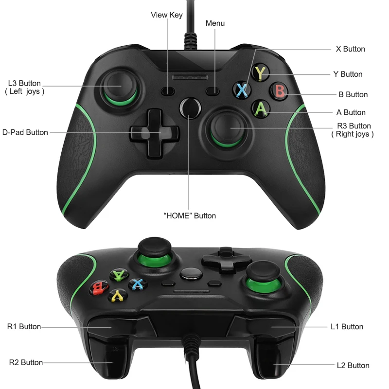 Проводной контроллер для Microsoft Xbox One джойстик USB Windows PC | Электроника