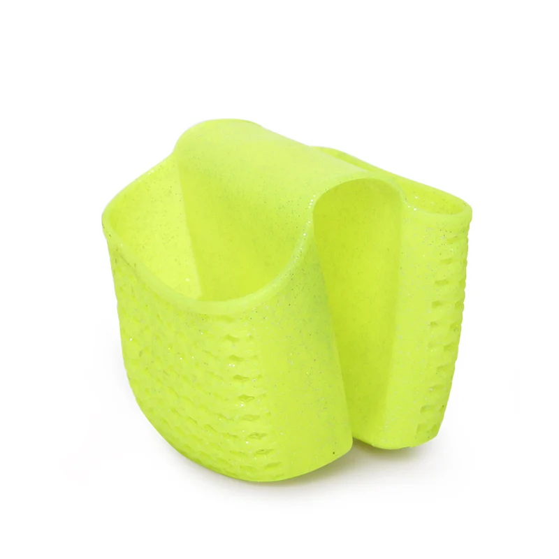 BNBS Kitchen Sponge Drain Holder Wheat Fiber Sponge Storage Rack Basket Wash Cloth Or Bathroom Soap Shelf Organizer Accessories - Цвет: Зеленый