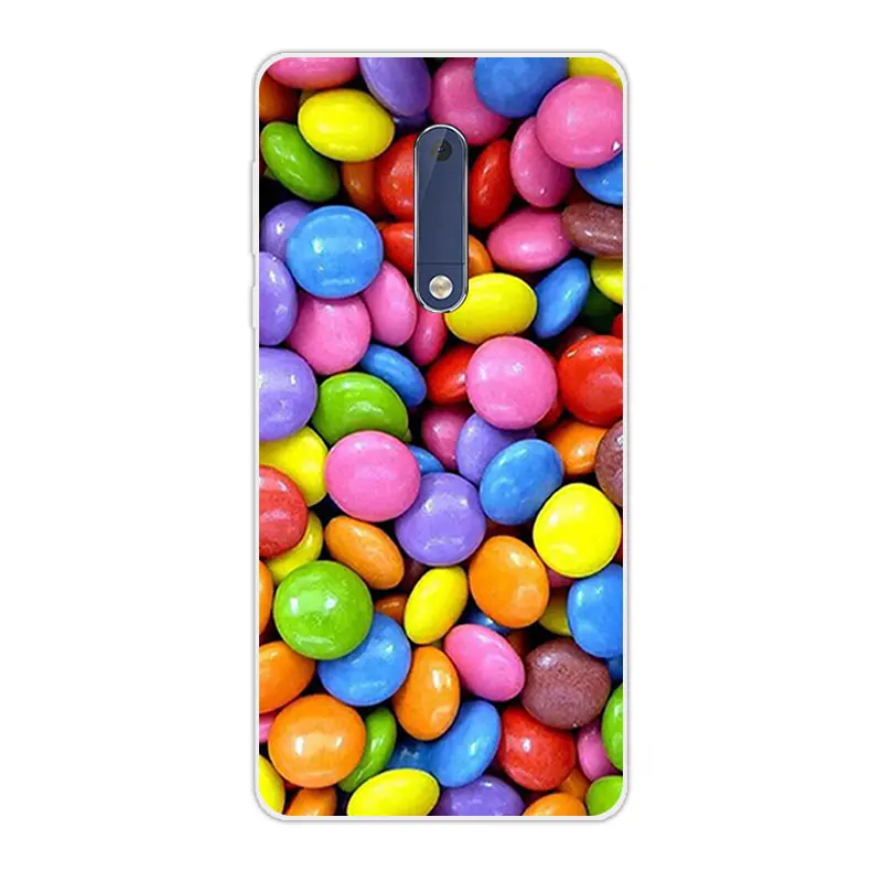 Полностью защитная задняя крышка для Nokia Five тонкий прозрачный гелевый чехол из