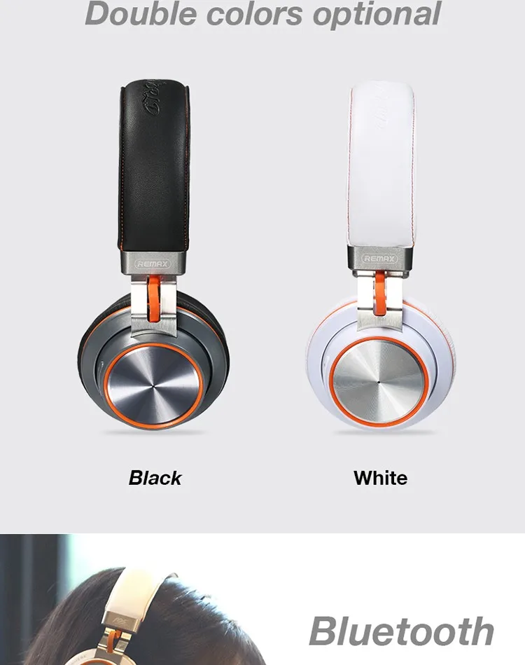Remax RB-195HB, Bluetooth, стерео наушники, беспроводные наушники, Bluetooth 4,1, гарнитура, Накладные наушники, подключение 2 устройств