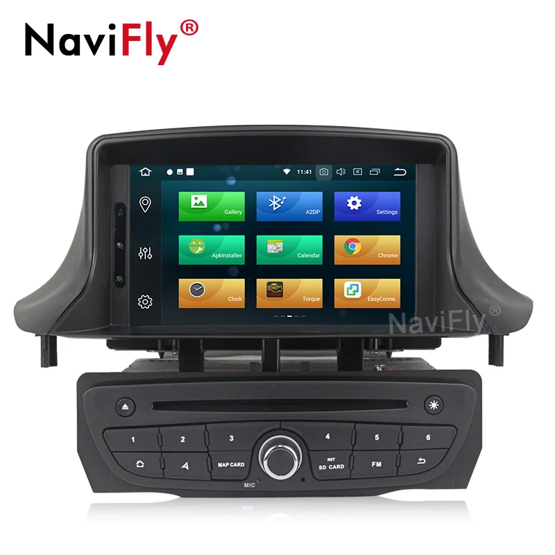 Octa core Android 9.0 Car DVD player GPS Stereo Radio for Megane 3 Fluence with wifi 4G RAM 32G ROM BT multimedia | Автомобили и