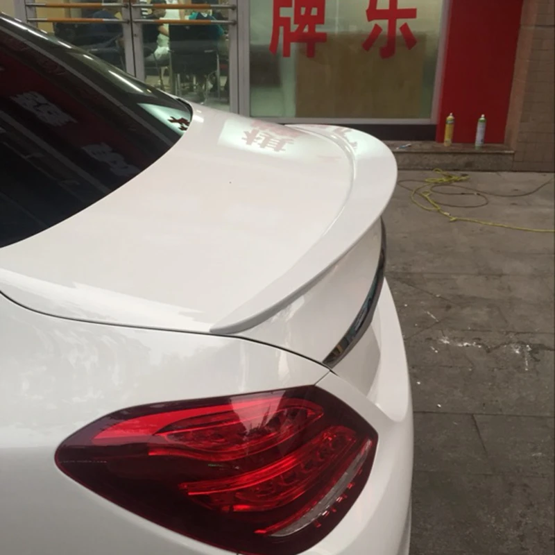 Кожаный чехол с Mercedes W205 спойлер 4 дверный седан C63 C180 C200 C250 C260 ABS Пластик хвост