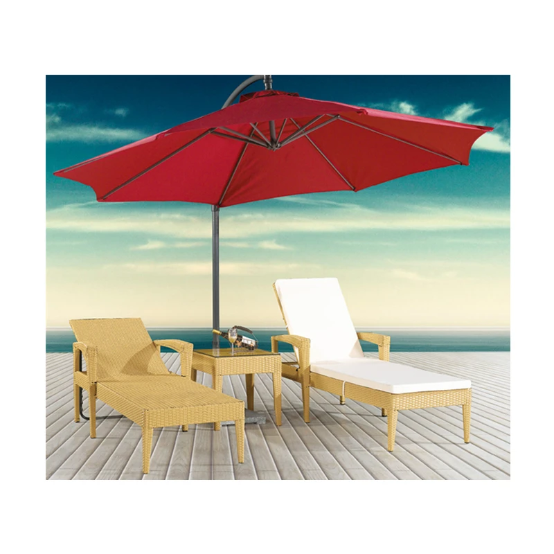 Плетеная кушетка от производителя новейший дизайн уличная Солнцезащитная