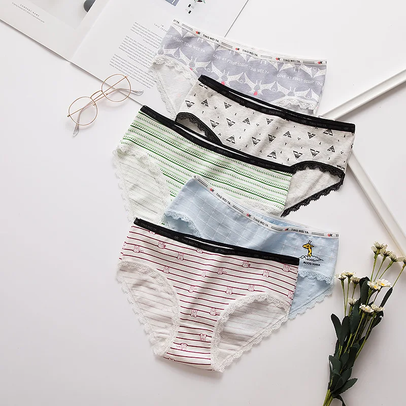 SP& CITY Новое милое хлопковое нижнее белье для женщин с героями мультфильмов Kawaii Мягкие Бесшовные трусики для менструации мягкое гигиеническое женское белье