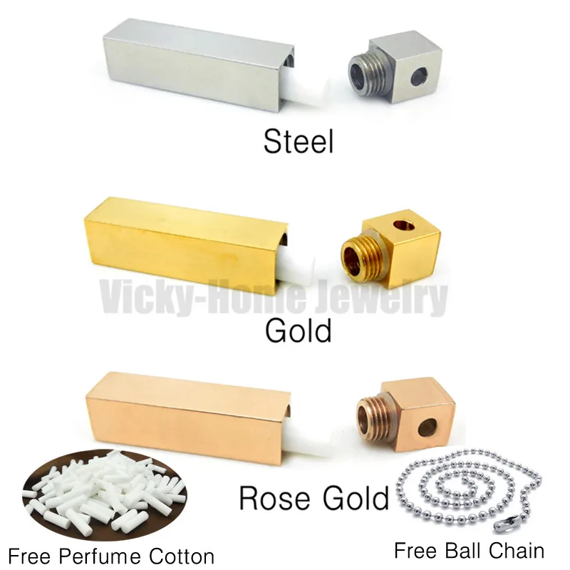 Бесплатная доставка подвеска для пар из стали золотой аромат эфирного масла