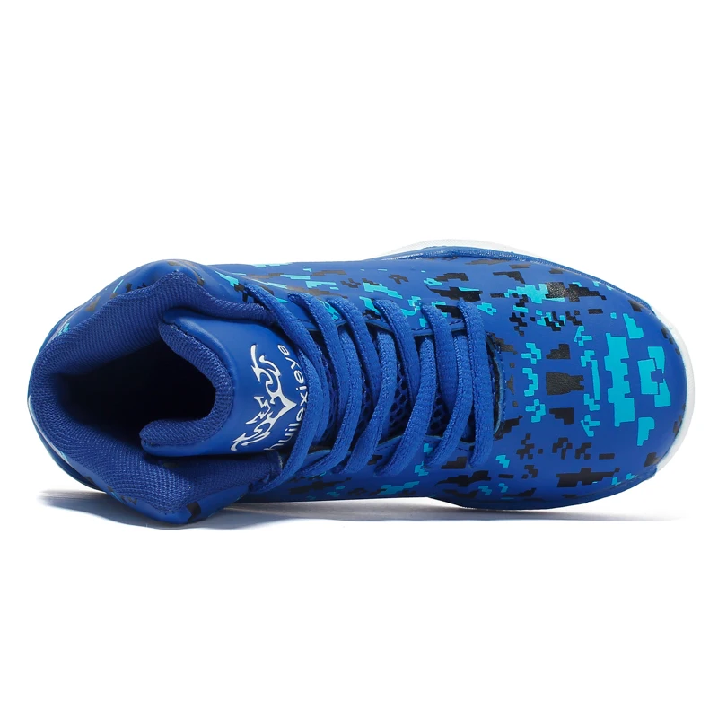 2018 новые детские баскетбольные кроссовки с принтом для мальчиков уличные