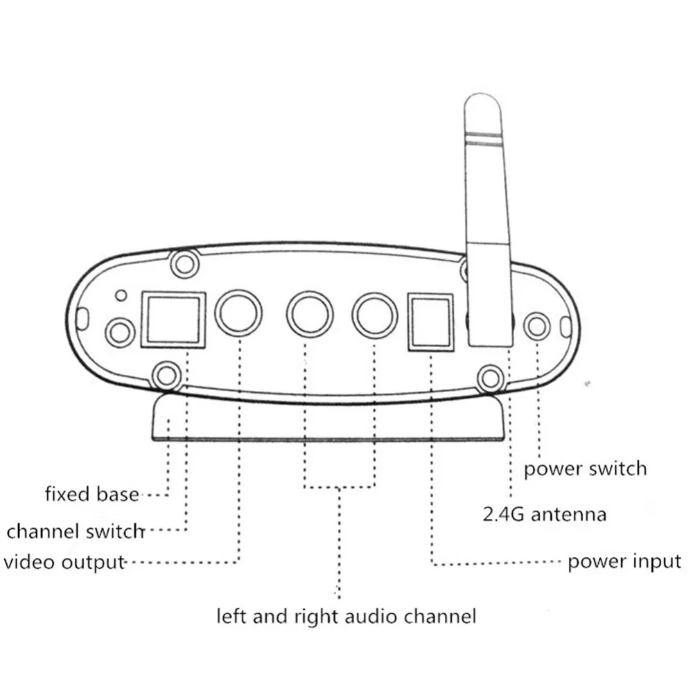 PAT 220 2.4 ГГц Цифровой СТБ устройство Разделяющее Беспроводной Одного Только Передатчик Аудио видео ИК Extender +