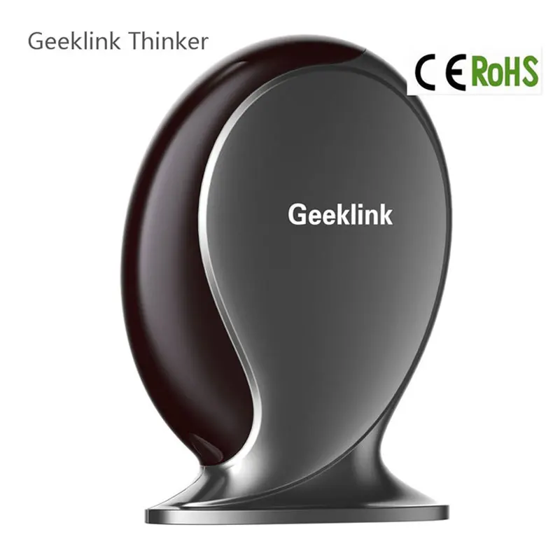 Geeklink Thinker умный дом автоматизация Универсальный Интеллектуальный контроллер маршрутизатор+ IR+ RF+ Wifi Пульт дистанционного управления работа с Alexa - Цвет: Black