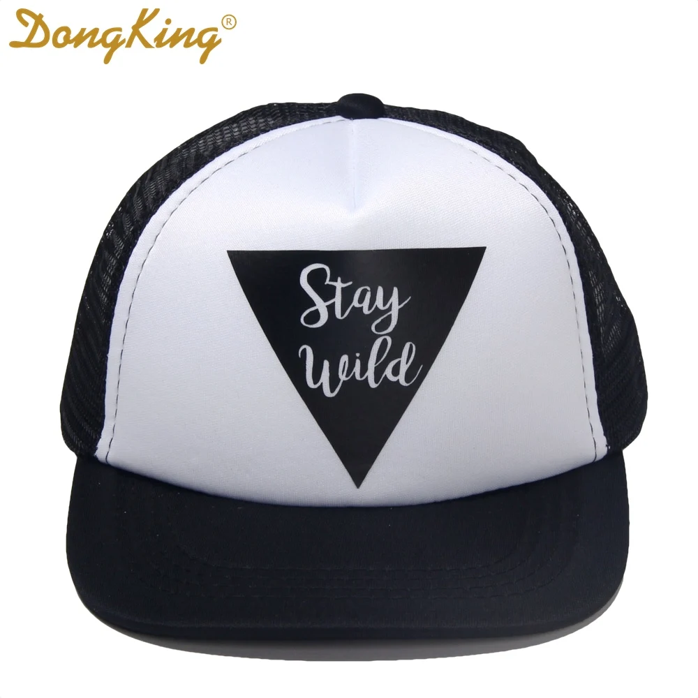 Детская бейсболка DongKing Кепка с принтом Stay Wild для детей и дочери подарок на