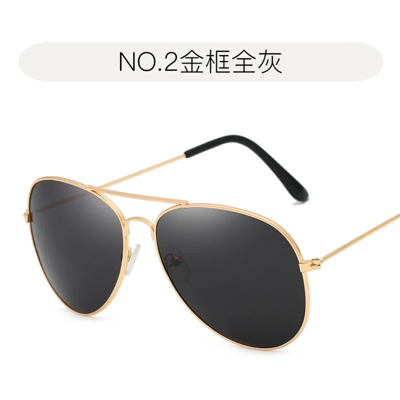Gold frame Gray Hindfield ladies sunglasses Men women Goggle UV400 Europe and America fashion Accessories Trends neutral Beach Sun Glasses - Цвет линз: Gold frame Gray