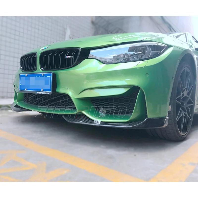 Передние разветвители для губ BMW M3 F80 M4 F82 F83 AC Style Carbon Fiber Canards Комплект запчастей