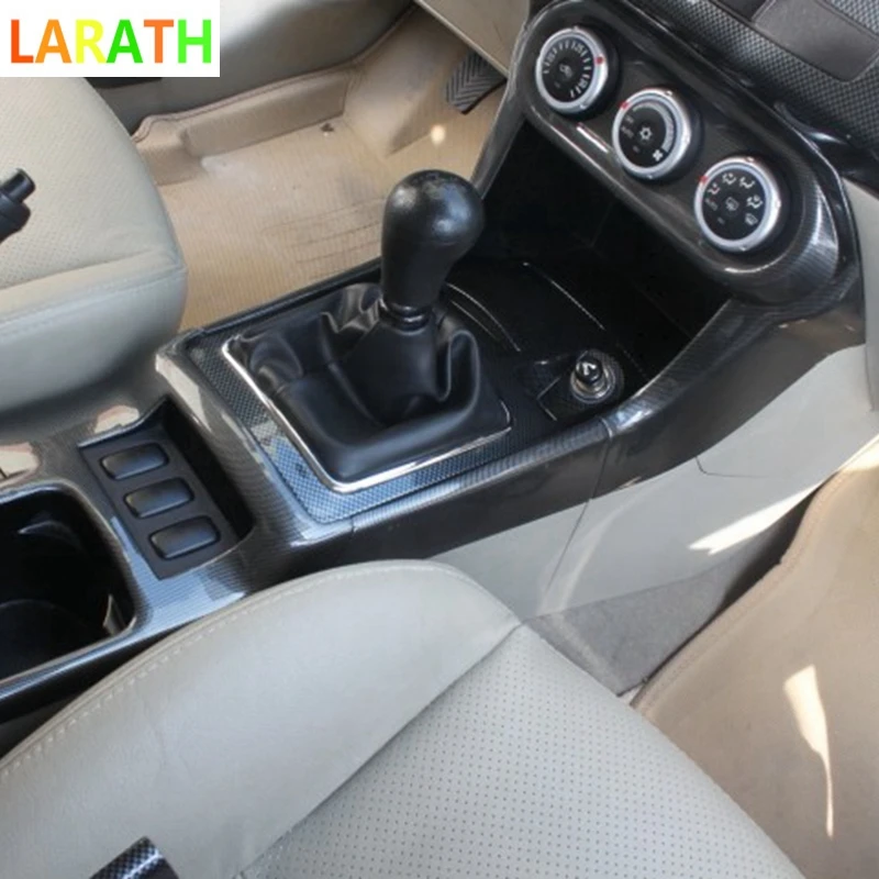 Для Mitsubishi Lancer 2010 2011 2012 наклейки из углеродного волокна для салона автомобиля 3D стереоскопическая паста ручная или автоматическая передача