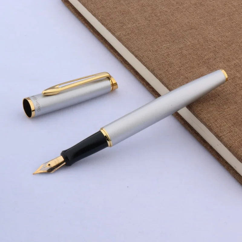 1 шт. красивый рисунок золотого цвета с зажимом для студентов|fountain pen|pen fountain penfountain