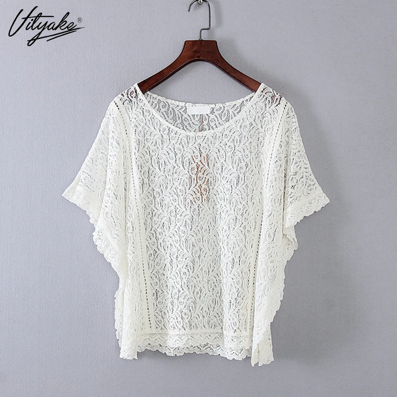 Vityake женщина святить вне крючком блузка из кружевная блузка|lace blouse|top blouseblouses tops |