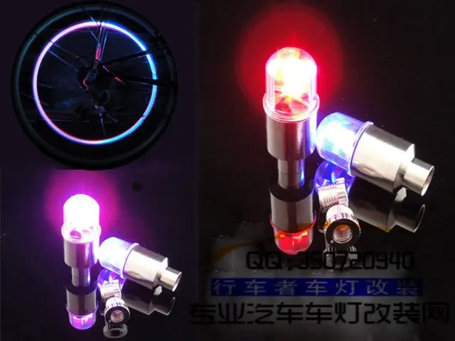 New Bicycle colourful wheel light superbright bicycle LED Flashlight 10 pcs per lot freeshipping |