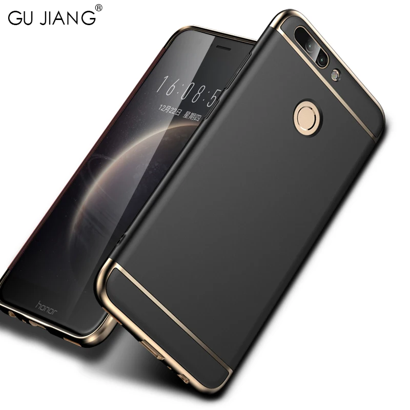Роскошный чехол GU JIANG 3 в 1 с полным покрытием легкий матовый защитный для Huawei Honor V9