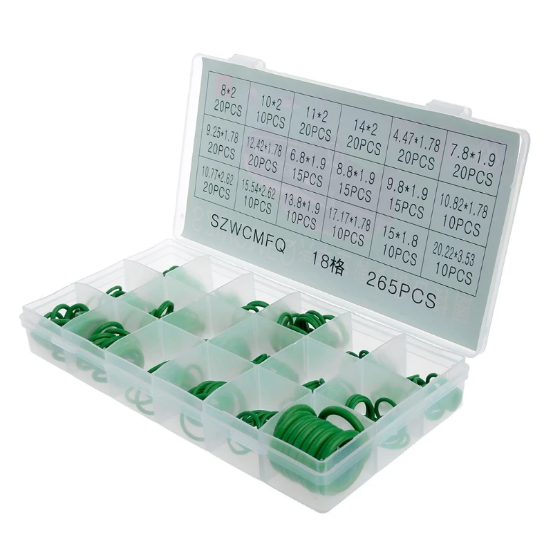 265 шт. автомобиль A/C R134a Системы кондиционер уплотнительное кольцо уплотнения