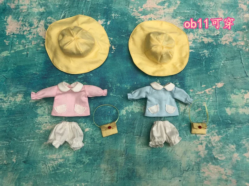 

Одежда Obitsu11 OB11 1/12, костюм для куклы, пальто, сумка, шляпа, маленькие дети, доступны аксессуары для кукол cu-breve OB11, пальто для кукол