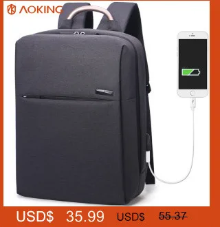 Aoking модный рюкзак с защитой от кражи для студентов колледжа, повседневный рюкзак для путешествий, рюкзак со светоотражающей полоской, водонепроницаемый нейлоновый рюкзак
