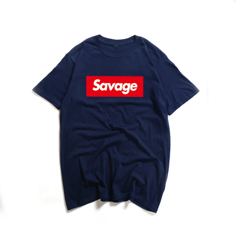 8 21 Savage хип хоп мужская футболка красный Opps Swag Rapper Savage письмо коробка с принтами логотип модные футболки круглый воротник Trasher Тройник топы - Цвет: 8