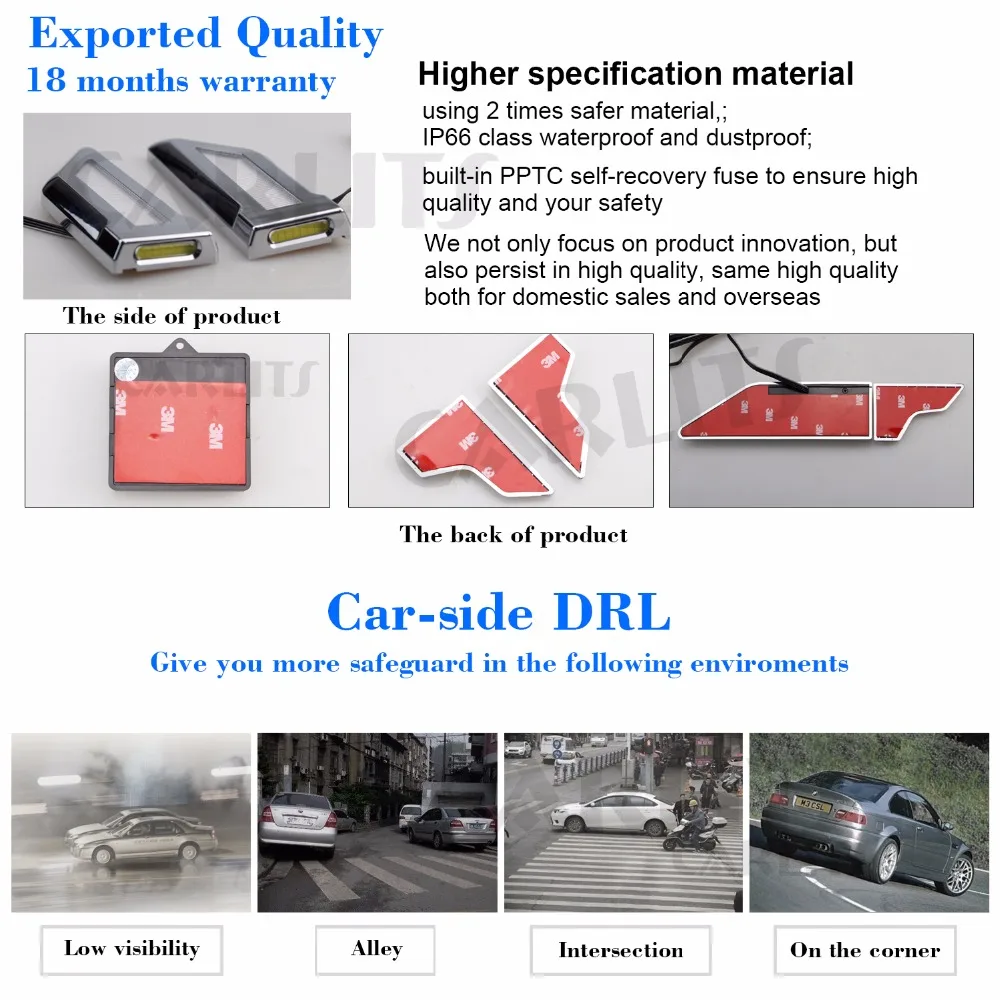 CARLITS светодиодный дневные ходовые огни белый/синий лед DRL + желтый свет поворота
